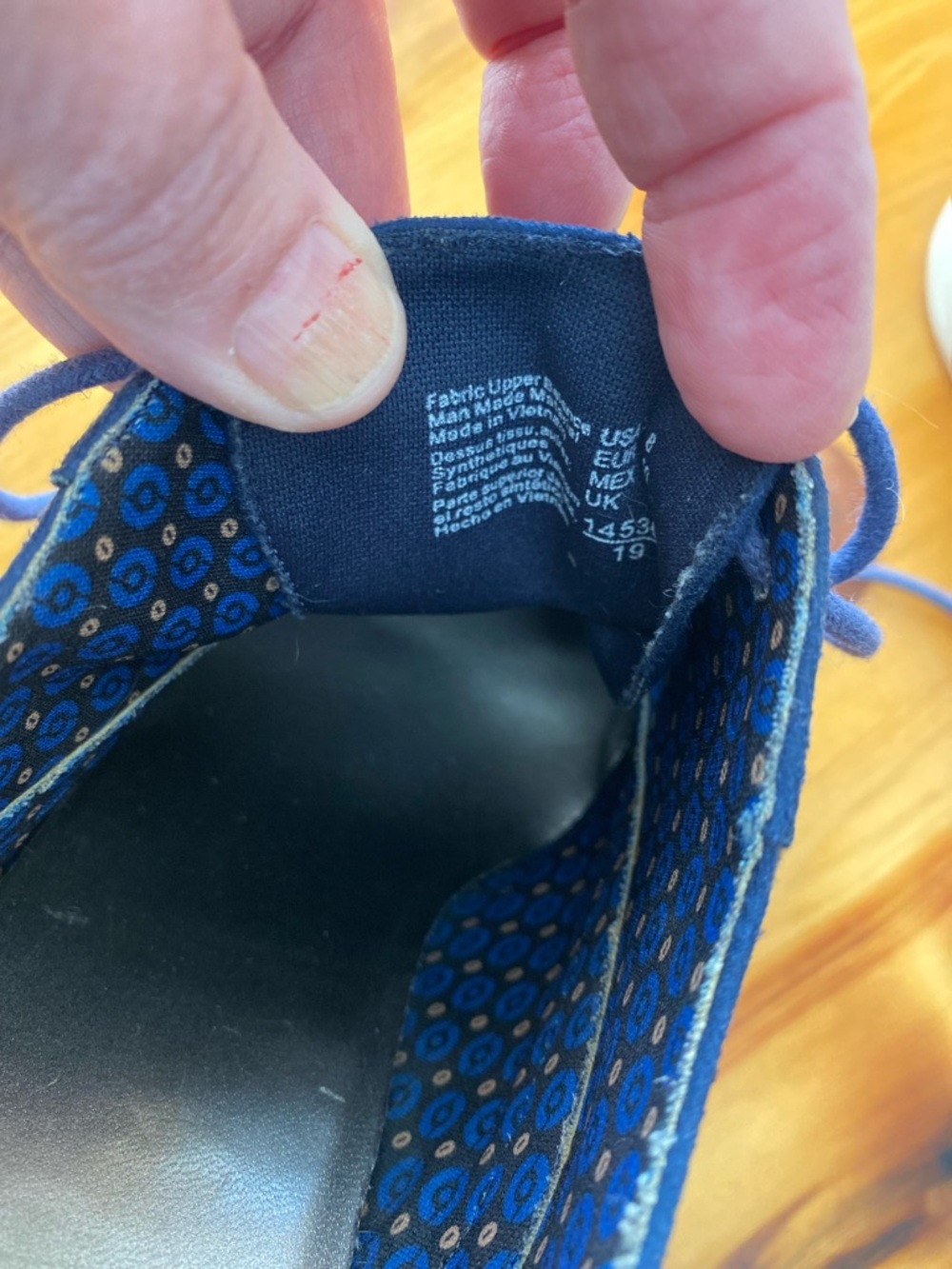 FIONI Clothing Blue Suede Lace-Up Oxford Heels - Picture 6 of 9